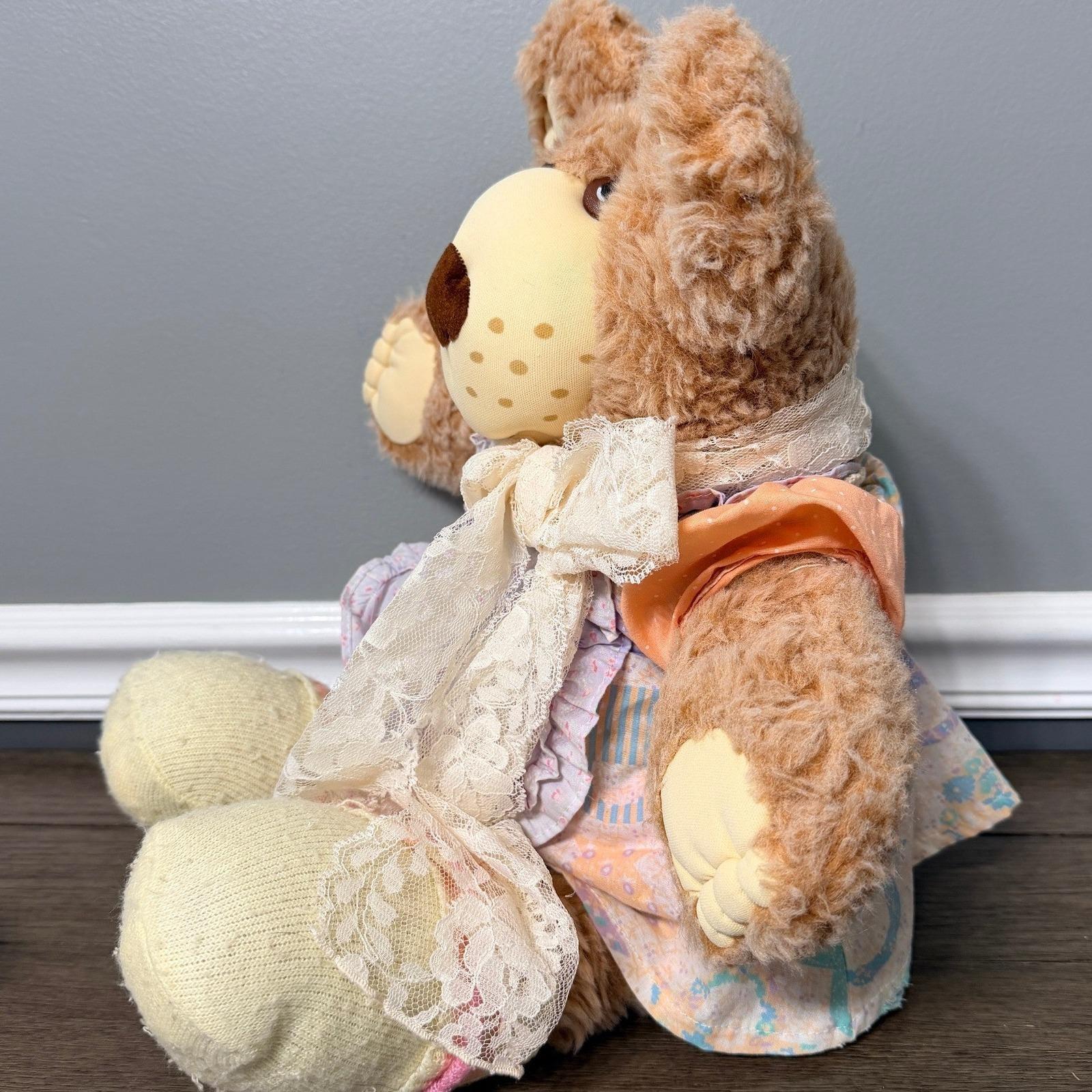 うさぽん様　❤️1940's❤️BIG ブラウンハーマンベア Vintage 1985 Furskins Hattie Plush Teddy Bear Stuffed Animal 22