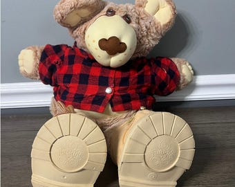 Vintage Furskins Bear Dudley Xavier Roberts Panosh Place Plaid