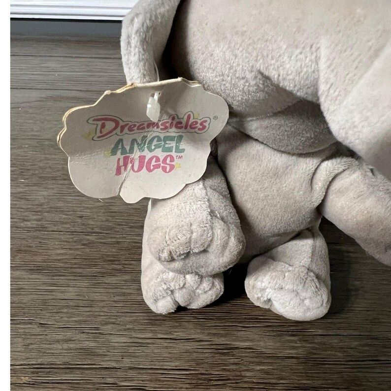 VTG 1998 Dreamsicles Angel Hugs Elephant Plush Stuffed Animal Toy with Wings image 3