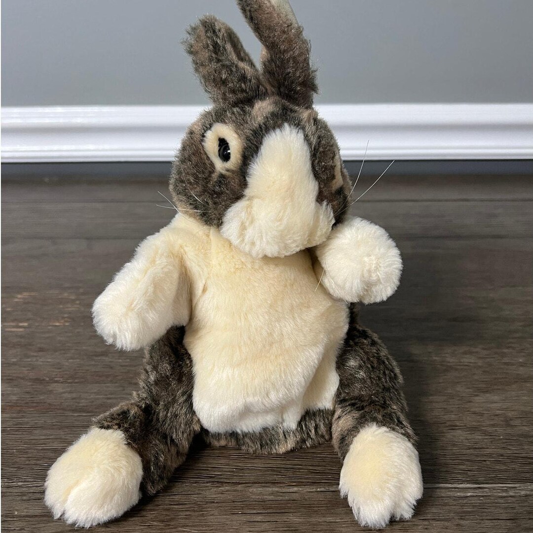 Folkmanis Baby Dutch Rabbit Plush Hand Puppet Realistic Bunny - Etsy