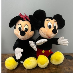 Disneyland Mickey & Minnie Mouse Plush Set Vintage image 1