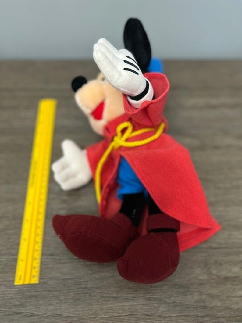 Vintage Walt Disney World Fantasia Sorcerer Mickey Mouse Plush image 4