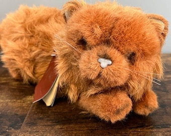 Vintage 1990 Avanti Applause Orange Ginger Tabby Cat Plush