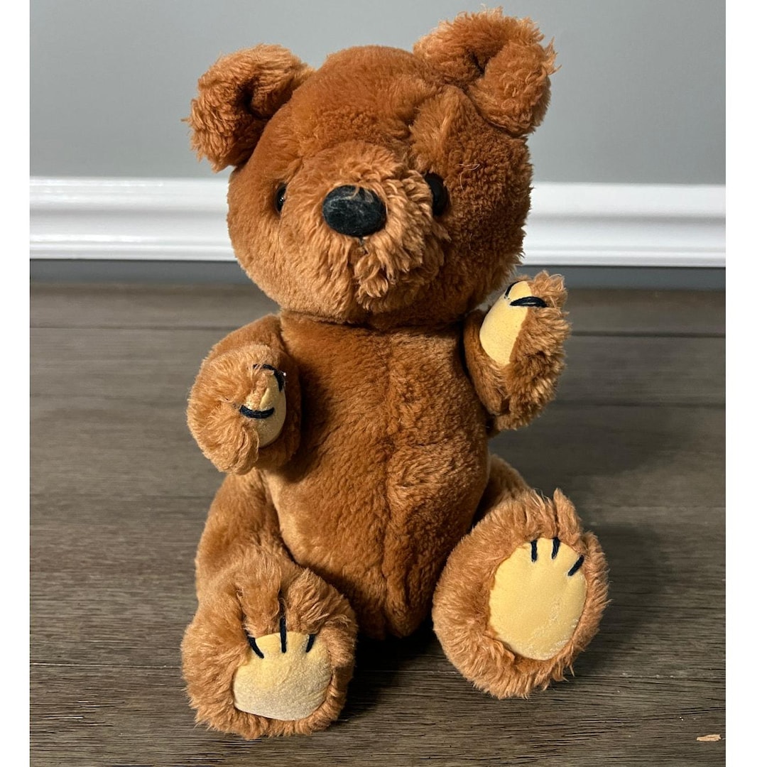 Vintage 1981 Dakin Brown Jointed Teddy Bear Plush - Etsy
