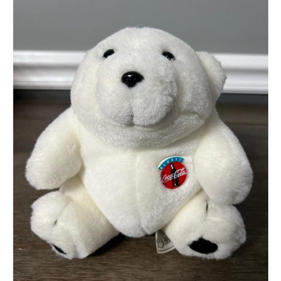 Vintage 1993 Always Coca-cola Polar Bear Plush - Etsy
