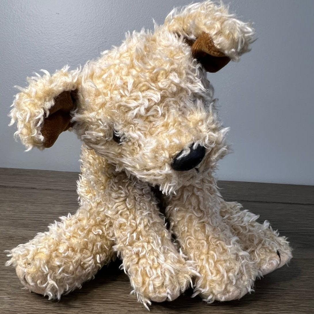 ファースト　Robin ロビン　犬　ぬいぐるみ　紙タグ付き　中古品 ファースト Robin ロビン 犬 ぬいぐるみ 紙タグ付き 中古品