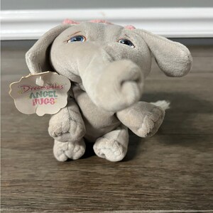 VTG 1998 Dreamsicles Angel Hugs Elephant Plush Stuffed Animal Toy with Wings image 2