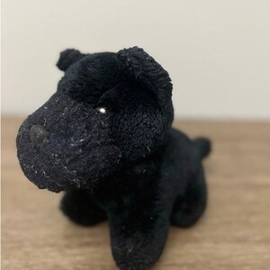 Vintage  1982 America Wego Kilts Black Scottie Terrier Dog Plush