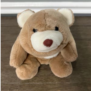 Vintage Gund Teddy Bear Plush 1980 Brown White Nose Stuffed Animal Toy Kids