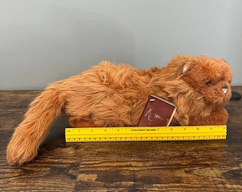 Vintage 1990 Avanti Applause Orange Ginger Tabby Cat Plush