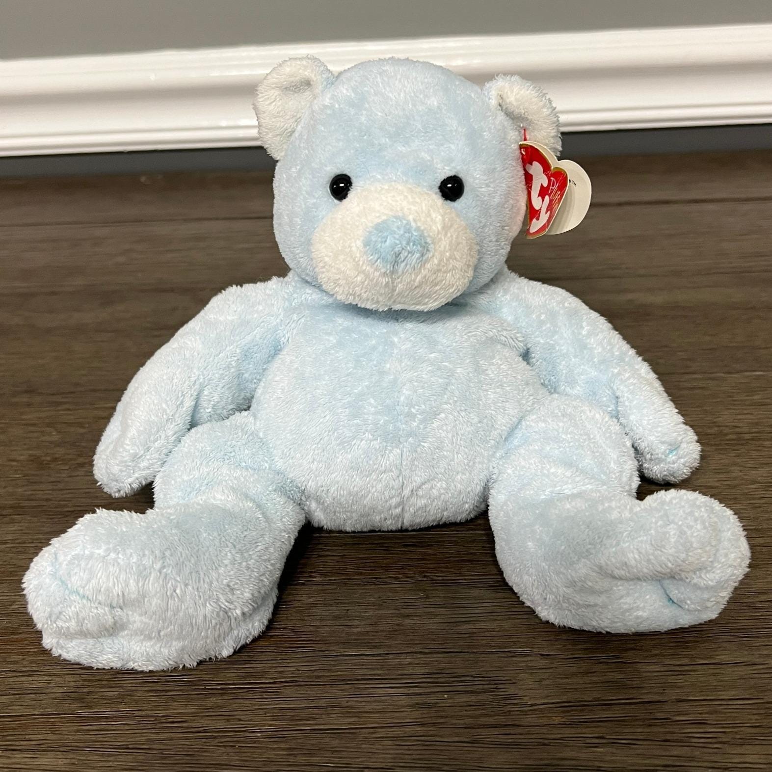 Vintage 2003 Tylux Pluffies Tinker the Blue Teddy Bear Plush - Etsy UK