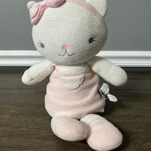 Living Textiles Ava the Knit Kitty Cat Plush