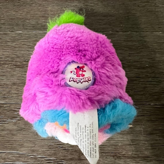 ヴィンテージ 1986年 ポップルズ ぬいぐるみ 動物 おもちゃ ピンク