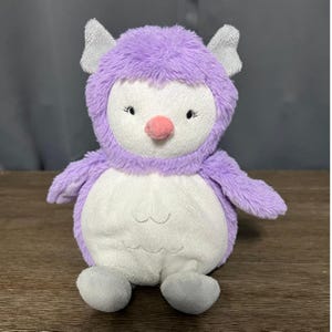 Peluche gufo viola e bianco di Carter