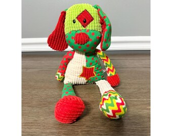 Ganz Heritage Collection Holiday Patchwork Puppy Plush