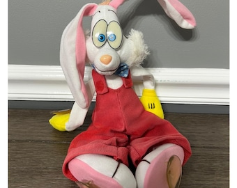 ヴィンテージ 1987 ロジャー・ラビット ぬいぐるみ、ディズニー
