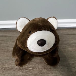 Gund Bear Plush Stuffed Animal Toy Brown White Kids Vintage 1980