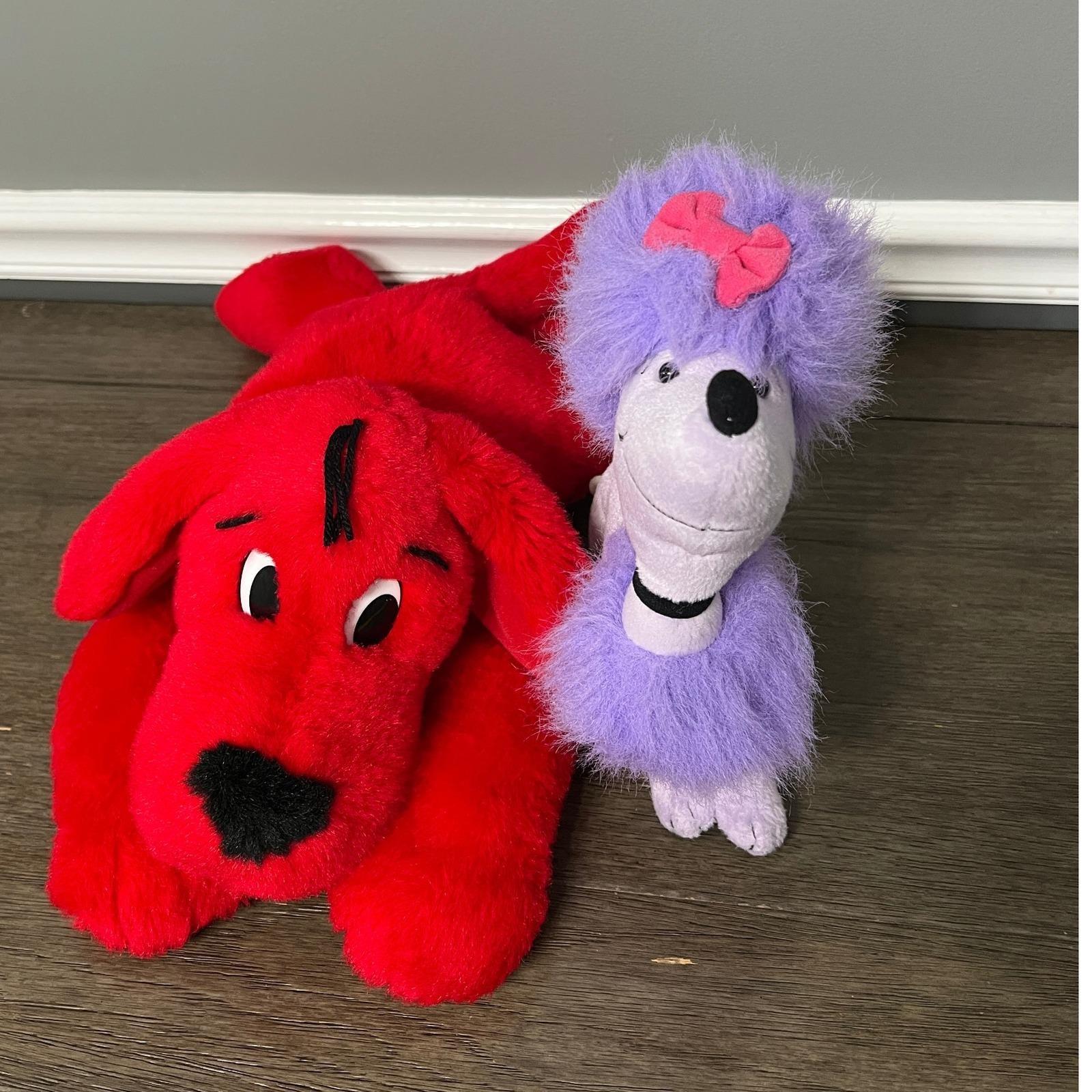 Clifford the Big Red Dog Scholastic Plush & Cleo Poodle Stuffed