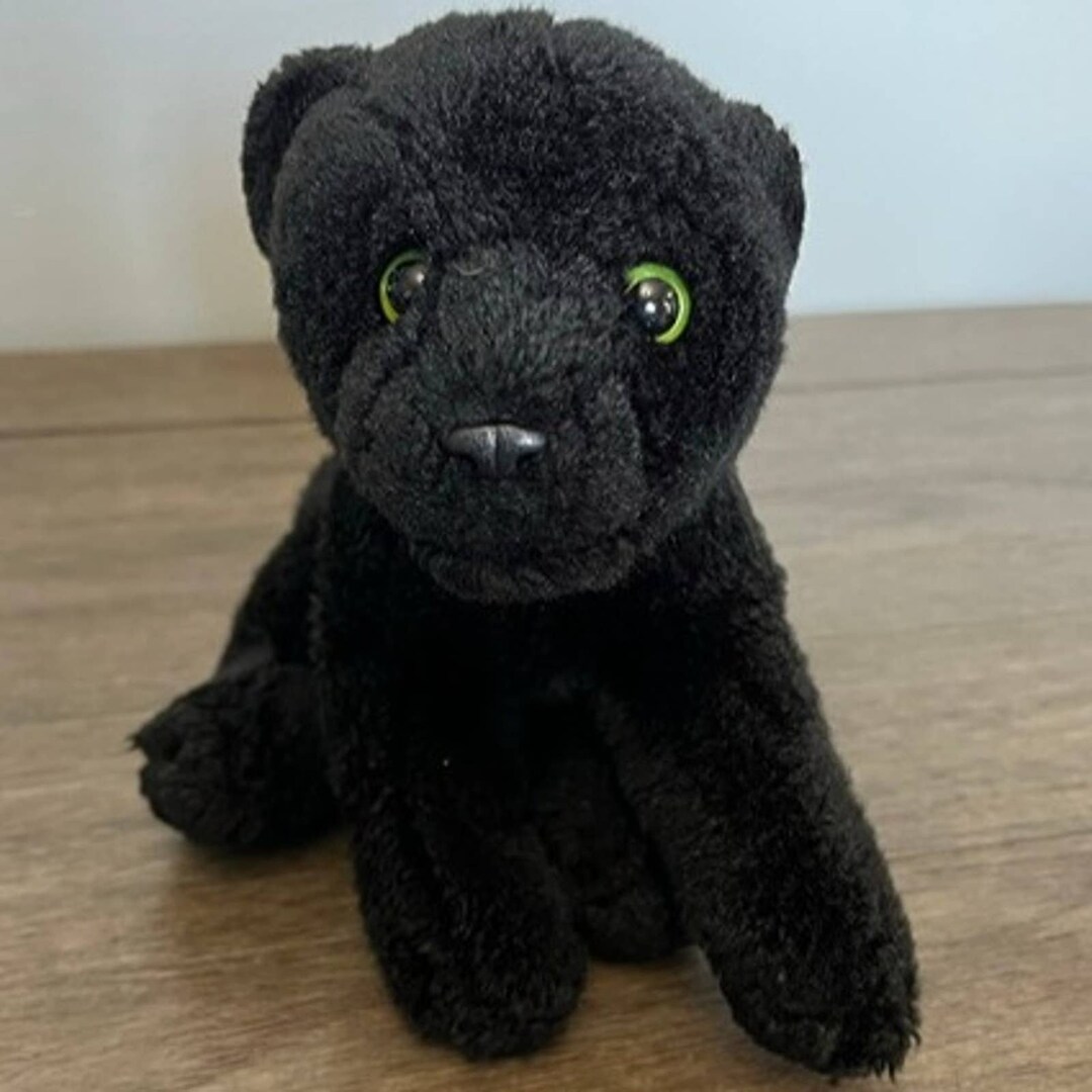Animal Alley Black Panther Plush Etsy