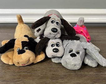 Pound Puppies Plush Stuffed Animal ToyTonka Basic Fun Lot of 4