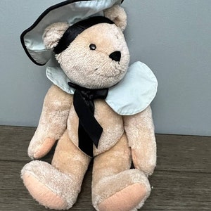 Cream Sailor Teddy Bear with Posable Limbs Vintage 1991