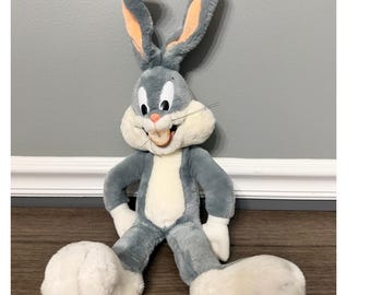 Vintage Bugs Bunny 50e verjaardag collectie pluche 1990 Warner Bros Looney Tunes