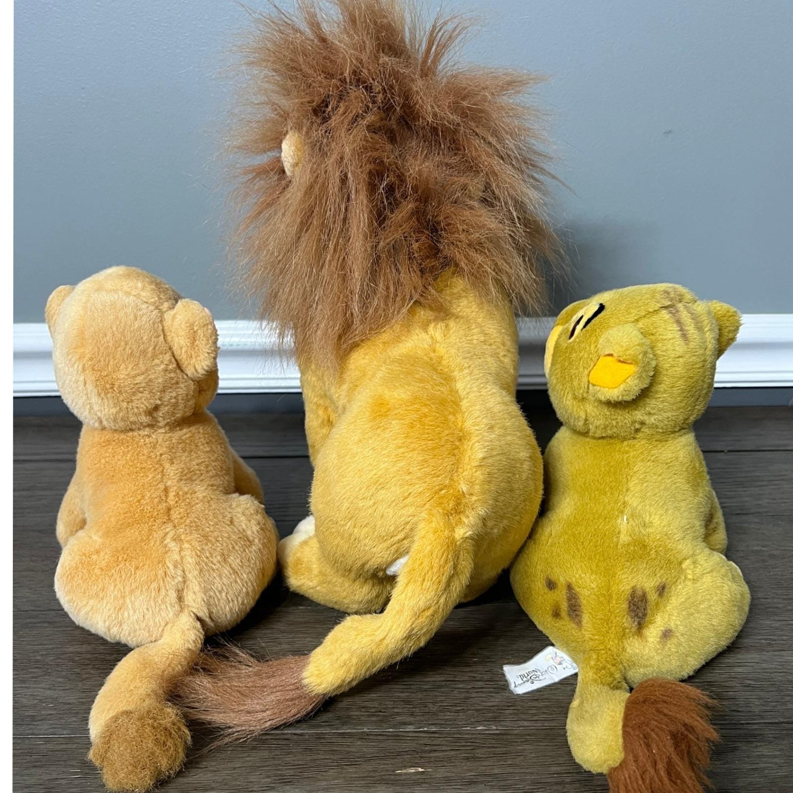 ディズニー ライオンキング ぬいぐるみセット シンバ ムファサ ナラ