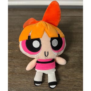 VTG 2000's Cartoon Network The Powerpuff Girls Blossom Stuffed Plush Car Suction