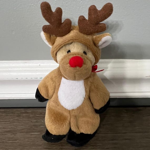 ガンツ・スライター トナカイの衣装を着たテディベア ぬいぐるみ