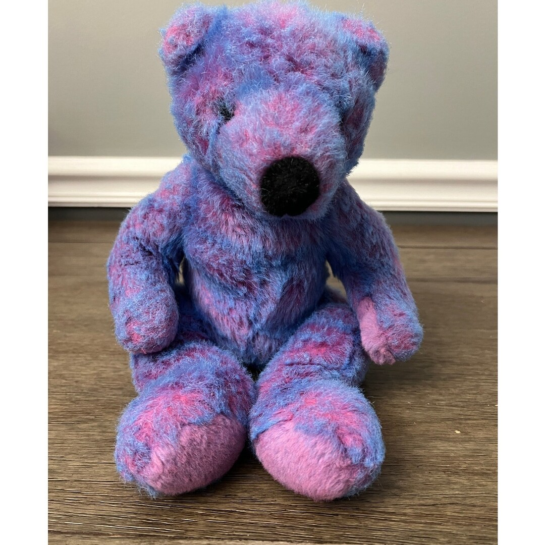 Vintage 1999 Ty Classic Purplebeary Teddy Bear Plush - Etsy