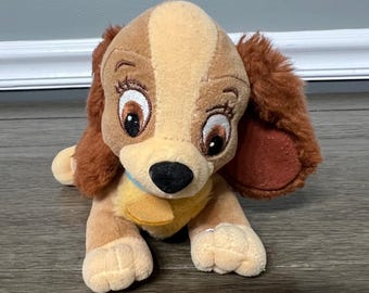 ディズニー わんわん物語「レディ」ぬいぐるみ犬 長さ14インチ