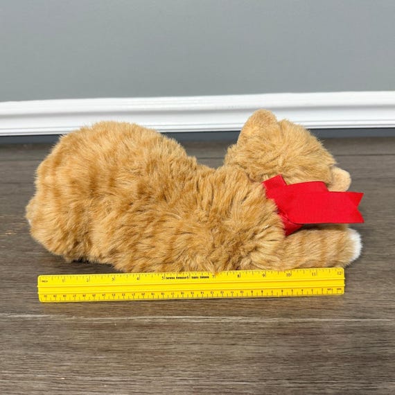 Vintage 1995 Ty Classic AL E Tabby Cat Plush Orange Ginger Stuffed
