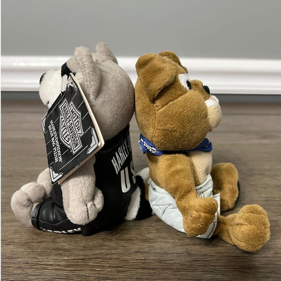 Harley-davidson Plush Rocky the Raccoon & Spike the Bulldog