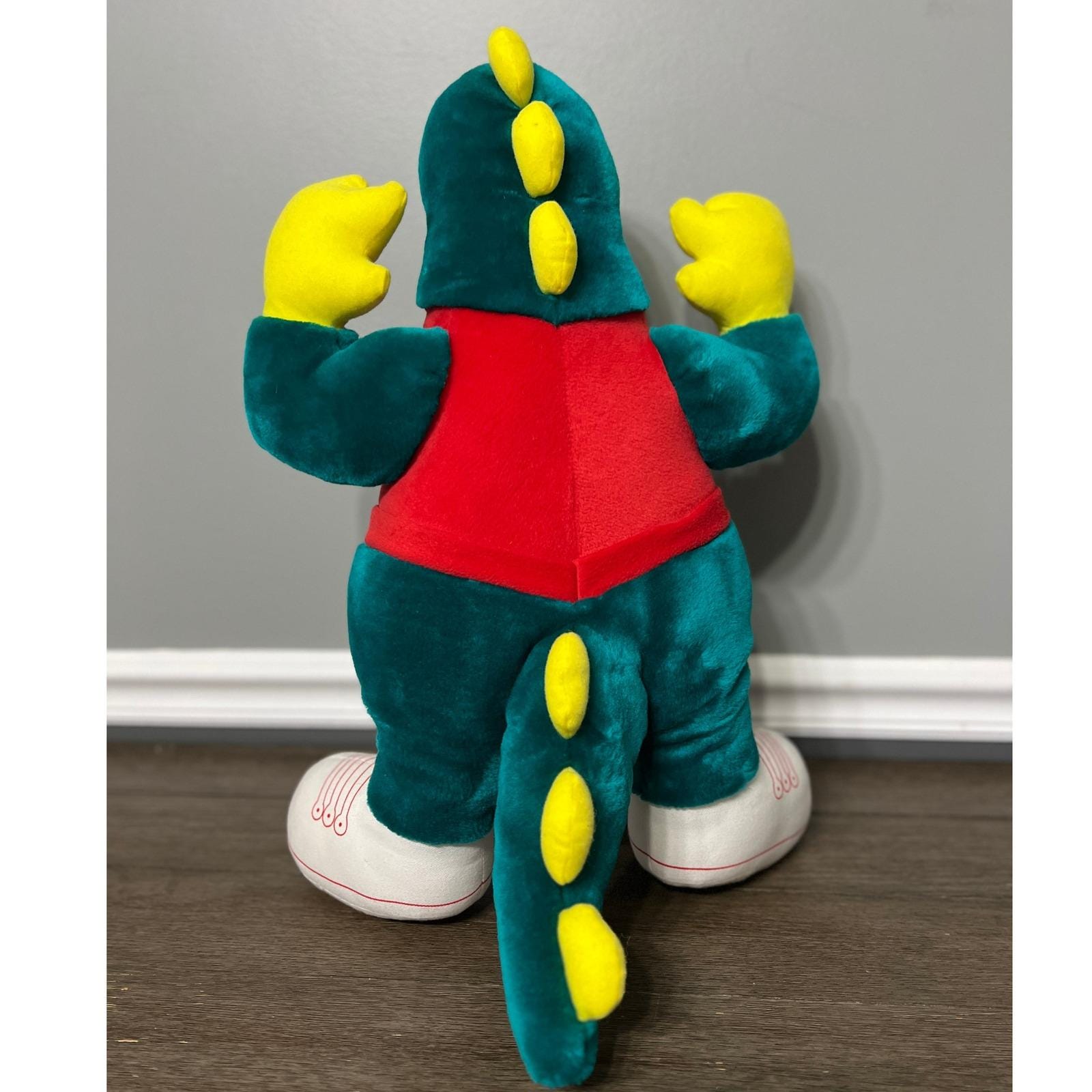 ぬいぐるみ R ヴィンテージ B.J. Toy ブルーグリーン 恐竜 ぬいぐるみ スニーカー 18