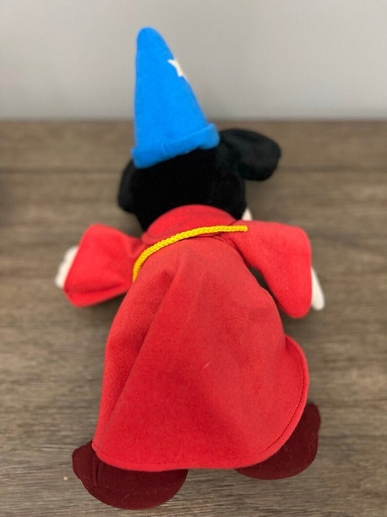 Vintage Walt Disney World Fantasia Sorcerer Mickey Mouse Plush image 2