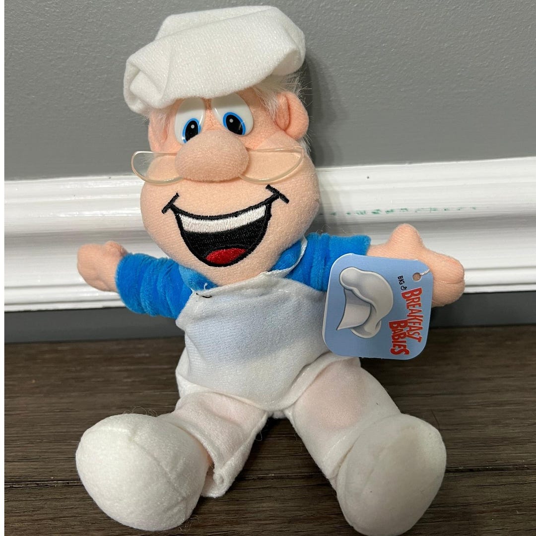 Wendell the Baker Plush 1998 General Mills Breakfast Pals Cinnamon ...