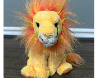 TYシリーズBEANIE BABYとBEANIE BUDDYのライオンぬいぐるみ Beanie Babies Groowwl the Lion Plush Toy, 6 x 4 x 3 Inches, Mint