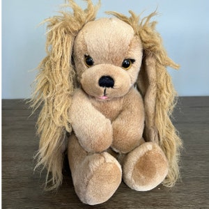Vintage Applause 1980 Power Pup Girl Dog Cocker Spaniel Plush