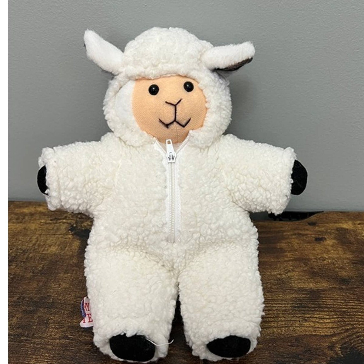 ヴィンテージ MARY MEYER ひつじ ぬいぐるみ Vintage 1992 Mary Meyer White Sheep Shear a Lamb in Wool Costume