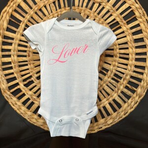 Lover themed baby onesie