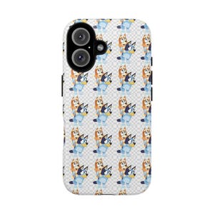 Coque pour téléphone Bluey, accessoire de téléphone mignon, coques solides pour enfants, amoureux des animaux de compagnie, cadeau parfait pour les anniversaires et les vacances