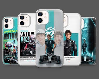 Kimi Antonelli Phone Case F1 Formula 1 KA12 Cover for iPhone 17Pro, 16, 15, 14, 13,12, Samsung S25, S24, S23Fe, S22,A16,A26,A56, Pixel 10,9