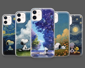 Snoopy Phone Case Peanuts Cartoon Custom Cover  for iPhone 17Pro, 16, 15, 14, 13, 12, Samsung S26, S25, S24, S23, A17, A26, A57, Pixel 10, 9