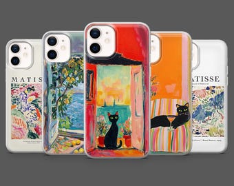 Henri Matisse Phone Case Abstract Art Painting for iPhone 17Pro, 16, 15, 14, 13, 12, Samsung S25, S24, S23Fe, S22, A16, A26,A56, Pixel 10, 9