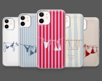 Summer Phone Case Bikini Vacation Ocean Cover for iPhone 17Pro, 16, 15, 14, 13,12, Samsung S25, S24, S23Fe, S22, A16, A26, A56, Pixel 10,9