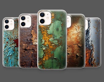 Rust Phone Case Rusted Metal Corrosion Cover for iPhone 17Pro, 16, 15, 14, 13,12, Samsung S25, S24, S23Fe, S22, A16, A26, A56, Pixel 10, 9