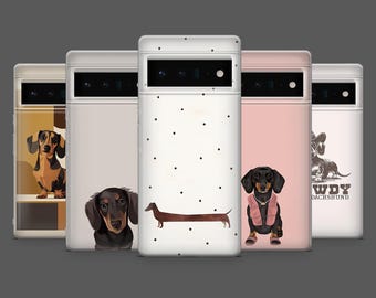 Dachshund Phone Case Wiener Dog Sausage Dog Cover for Google Pixel 10, 10Pro, 9, 9Pro, 8A, 8, 7A,6A, Samsung S25,S24FE,S23,A16, iPhone 16,15