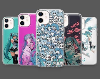 Hatsune Miku Phone Case Vocaloid Anime Cover for iPhone 17Pro, 16, 15, 14, 13, 12, Samsung S26, S25, S24, S23, A17,  A26,  A57, Pixel 10, 9