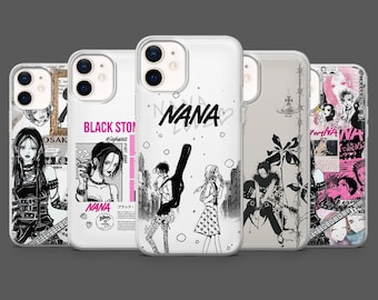 Nana Phone Case Nana Osaki Anime Komatsu Cover for iPhone 17Pro, 16, 15, 14,13,12, Samsung S25, S24, S23Fe, S22, A16, A26, A56, Pixel 10, 9