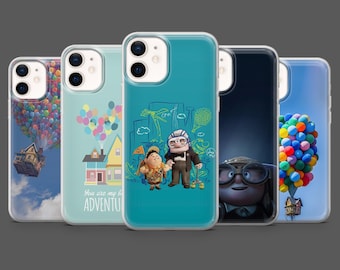 UP Phone Case Disney Carl Fredricksen Ellie Cover for iPhone 17Pro, 16, 15, 14, 13, 12, Samsung S25, S24, S23Fe,S22,A16,A26,A56, Pixel 10, 9